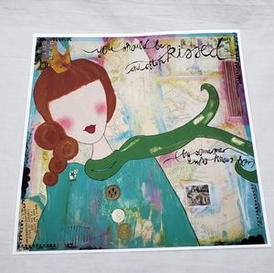 Art Print "You Should be Kissed and Often" 8.5 x 8.5 Inches Signed